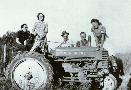 John Deer with mom